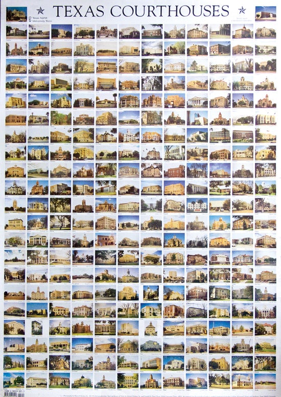 Texas Courthouse Poster